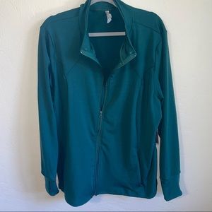 DAISY FUENTES. fit sport jacket forest green.